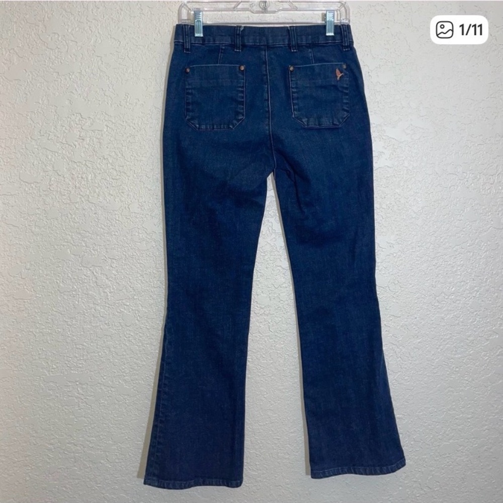 Mih Women’s Marrakesh Mid-Rise Kick Flare Jeans - Dark Blue